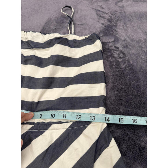 Outback Red Navy White Striped Sundress XS Cotton A-Line Summer Dress Nautical - Picture 7 of 7
